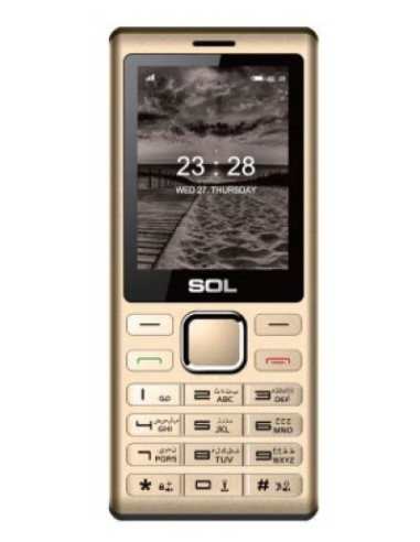 Мобилен телефон с бутони SOL B2410 Златен