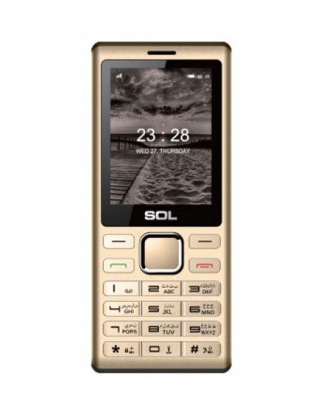 Мобилен телефон с бутони SOL B2410 Златен
