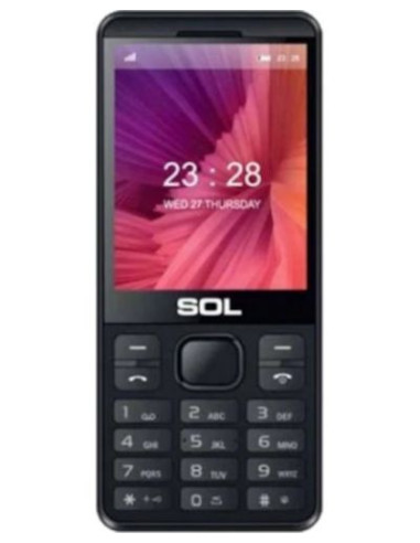 Мобилен телефон с бутони SOL B2800 ЧЕРЕН