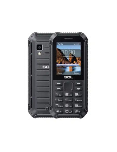 Мобилен телефон водоустойчив IP68 с бутони SOL R2450 ЧЕРЕН