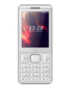 Мобилен телефон с бутони SOL B2800 БЯЛ