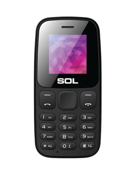 Мобилен телефон с бутони SOL B1400 ЧЕРЕН