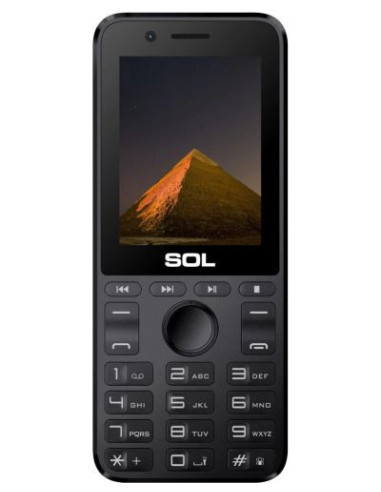 Мобилен телефон с бутони SOL B2415 ЧЕРЕН