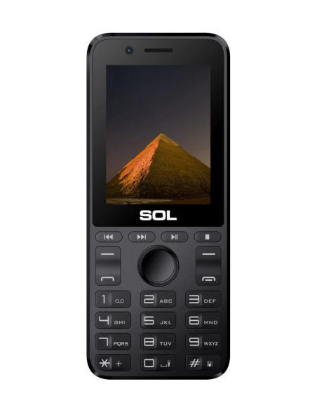 Мобилен телефон с бутони SOL B2415 ЧЕРЕН