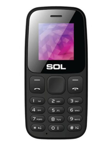 Мобилен телефон с бутони SOL B1400 ЧЕРЕН ZEUS 2