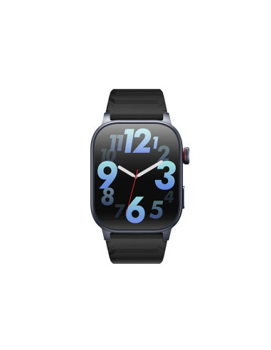 СМАРТ ЧАСОВНИК Kislect Min С БТ разговори, черен  БЕЗ СИМ  силиконова каишка - мостра