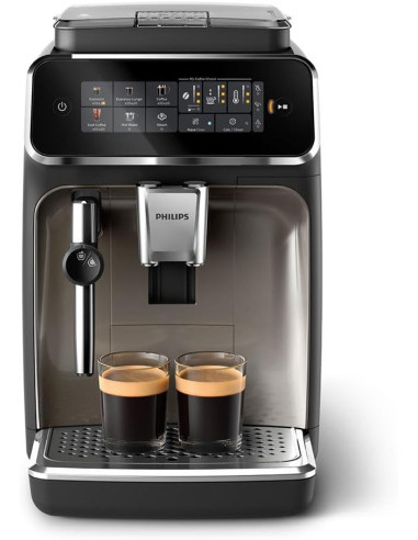 PHILIPS Напълно автоматична машина за еспресо 3300 серия 6 напитки LatteGo Интуитивен сензорен дисплей