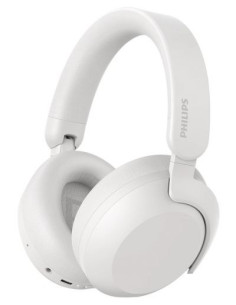 PHILIPS Безжични слушалки за уши с микрофон 40 мм драйвери/затворен гръб бял