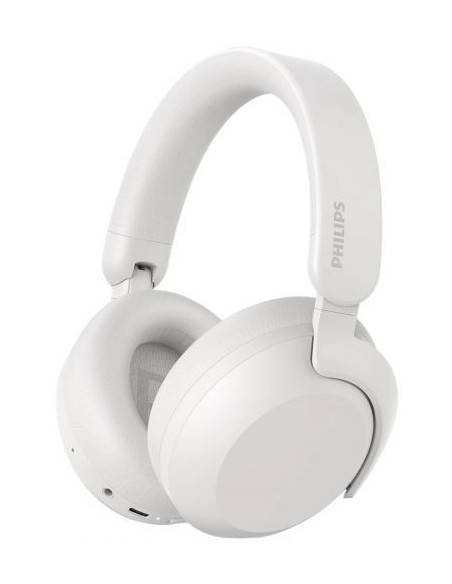 PHILIPS Безжични слушалки за уши с микрофон 40 мм драйвери/затворен гръб бял