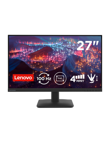 LENOVO L27-4e 27-инчов FHD 16:9 1920x1080 300cd/m2 4ms 1xHDMI 1.4 1xVGA 1500:1 100Hz 99 sRGB гарваново черно 3Y
