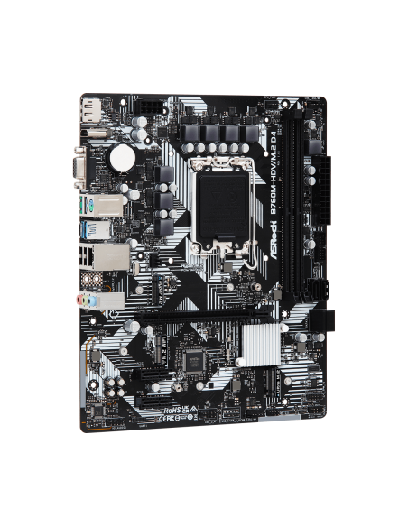 Дънна платка ASROCK B760M-HDV/M.2 D4, сокет 1700, DDR4, mATX