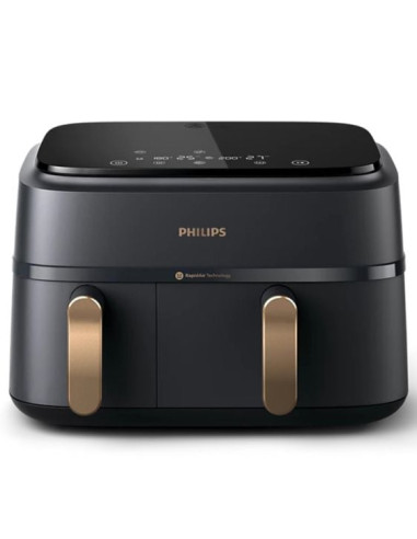 PHILIPS Airfryer Series 3000 Двойна кошница 8 предварително зададени менюта