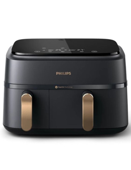 PHILIPS Airfryer Series 3000 Двойна кошница 8 предварително зададени менюта