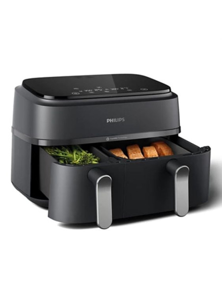 PHILIPS Airfryer Series 3000 Двойна кошница 8 предварително зададени менюта