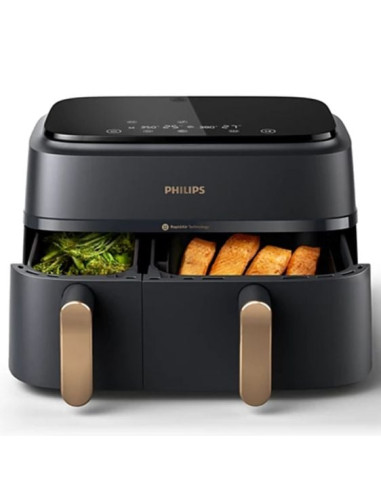 PHILIPS Airfryer Series 3000 Двойна кошница 8 предварително зададени менюта