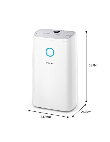 PHILIPS Dehumidifier Series 3000 до 34l на ден за помещения до 150m2