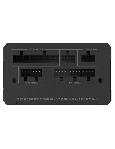 Захранване CORSAIR RMe Series RM1000e 1000 Watt ATX 3.1 PCIe 5.1, сертифицирано от Cybenetics Gold, напълно модулно.