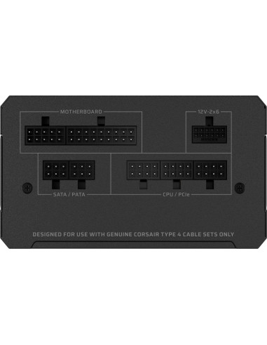 Захранване CORSAIR RMe Series RM750e 750 Watt ATX 3.1 PCIe 5.1, сертифицирано от Cybenetics Gold, напълно модулно.