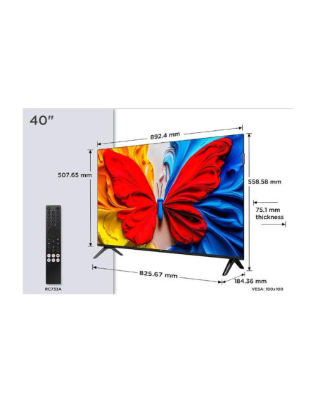 TCL 40-инчов FHD Android TV DVB Audio 2x8W HDR10 40S5K