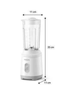 PHILIPS Мини блендер серия 3000 350W ProBlend 2 настройки за скорост бял и сребрист 2
