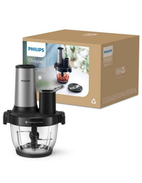 PHILIPS Chopper 3in1 Series 3000 450W 2L купа 4 скорости рязане настъргване