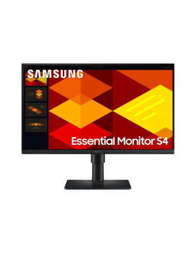 Samsung LS24D406GA, 24" IPS LED, 1920x1080, 5ms, 100 Hz, 250cd/m2, HDMI, DP, USB Hub, Черен
