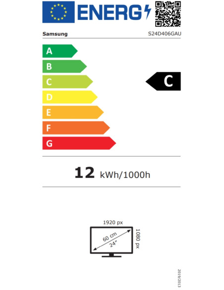 Samsung LS24D406GA, 24" IPS LED, 1920x1080, 5ms, 100 Hz, 250cd/m2, HDMI, DP, USB Hub, Черен