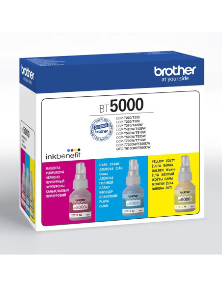 Brother Value Pack BT5000C, BT5000M, BT5000Y бутилка с мастило за T420, T426, T520, T720, T920