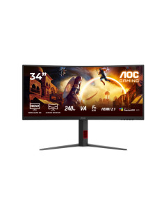 AOC CU34G4Z, 34" Curved 1500R, VA, WLED, 3440x1440@240Hz, 1ms GtG, 0.3ms MPRT, 450cd m/2, 2500:1, 80M:1 DCR, Adaptive Sync, F