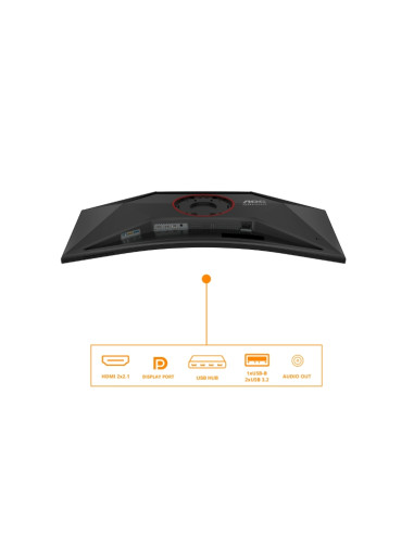 AOC CU34G4Z, 34" Curved 1500R, VA, WLED, 3440x1440@240Hz, 1ms GtG, 0.3ms MPRT, 450cd m/2, 2500:1, 80M:1 DCR, Adaptive Sync, F