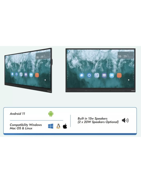 STARBOARD ИНТЕРАКТИВЕН ДИСПЛЕЙ YL5X PRO 65" 4K АНДРОИД 11, 8/128gb