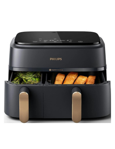 PHILIPS Airfryer Series 3000 Двойна кошница 8 предварително зададени менюта