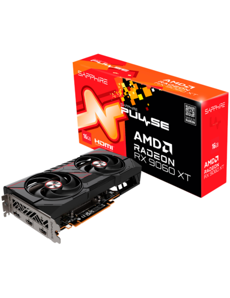 SAPPHIRE PULSE AMD RADEON RX 9060 XT GAMING OC 16GB ДВОЙЕН HDMI / DP