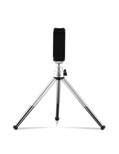 HAMA МИНИСТАТИВ /ТРИПОД FANCY 2IN1 ЗА МОБИЛЕН ТЕЛЕФОН И ФОТОАПАРАТ 1/4", 16 СМ., СРЕБРИСТ