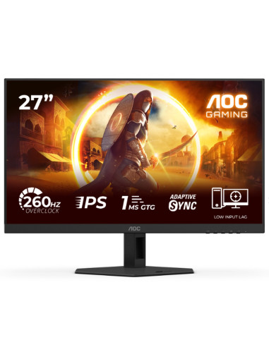 AOC 27G4ZRE, 27" Fast IPS WLED, 1920x1080@260Hz (OC, Native 240Hz), 1ms GtG, 0.3ms MPRT, 300cd m/2, 1000:1, Adaptive Sync, Fl