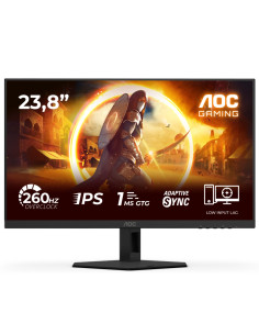 AOC 24G4ZRE, 23.8" Fast IPS WLED, 1920x1080@260Hz (OC, Native 240Hz), 1ms GtG, 0.3ms MPRT, 300cd m/2, 1000:1, Adaptive Sync, 