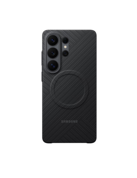 Калъф с магнит за Samsung S26 Ultra с карбонов ефект, черен