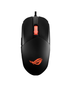 Геймърска мишка Asus ROG Strix Impact III, полу-две ръце, жична, лека, сензор 12000 DPI, 5 програмируеми бутона, сменяеми пре