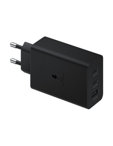 Захранващ адаптер SAMSUNG Trio 65W USB-C 25W USB-C 15W USB-A Черен