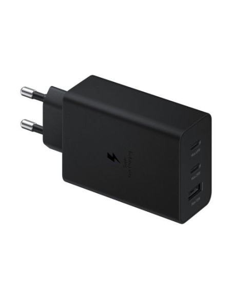 Захранващ адаптер SAMSUNG Trio 65W USB-C 25W USB-C 15W USB-A Черен