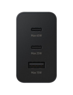 Захранващ адаптер SAMSUNG Trio 65W USB-C 25W USB-C 15W USB-A Черен 2