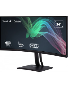 VIEWSONIC VP3481A 34 инча 3440x1440 21:9 SuperClear VA Curve монитор хардуерно калибриране 100 sRGB 2xHDMI DP USB тип C - USB
