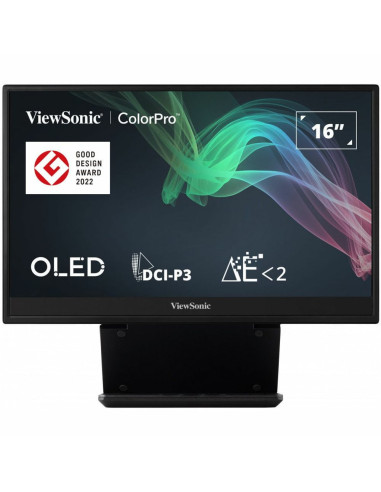 VIEWSONIC VP16-OLED 15,6 инча 1920x1080 16:9 FHD преносим OLED монитор Micro HDMI 2 USB-C високоговорители интегриран капак с