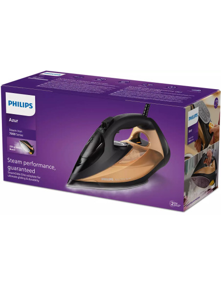 PHILIPS Парна ютия Series 6000 55g/min 260g парен удар Керамична гладеща плоча 3200W SteamGlide Elite