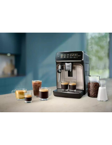 PHILIPS Напълно автоматична машина за еспресо 3300 серия 5 напитки Интуитивен сензорен дисплей
