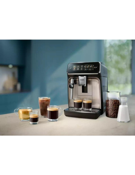 PHILIPS Напълно автоматична машина за еспресо 3300 серия 5 напитки Интуитивен сензорен дисплей