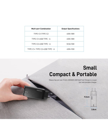 DOOGEE 65W GaN Fast Charger