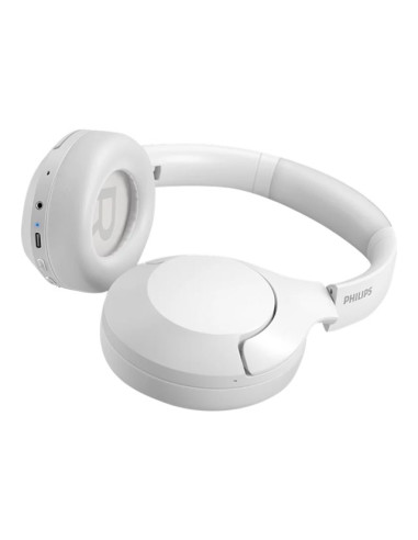 PHILIPS Bluetooth over-ear ANC бял До 60 часа време за възпроизвеждане 40 mm мембрани